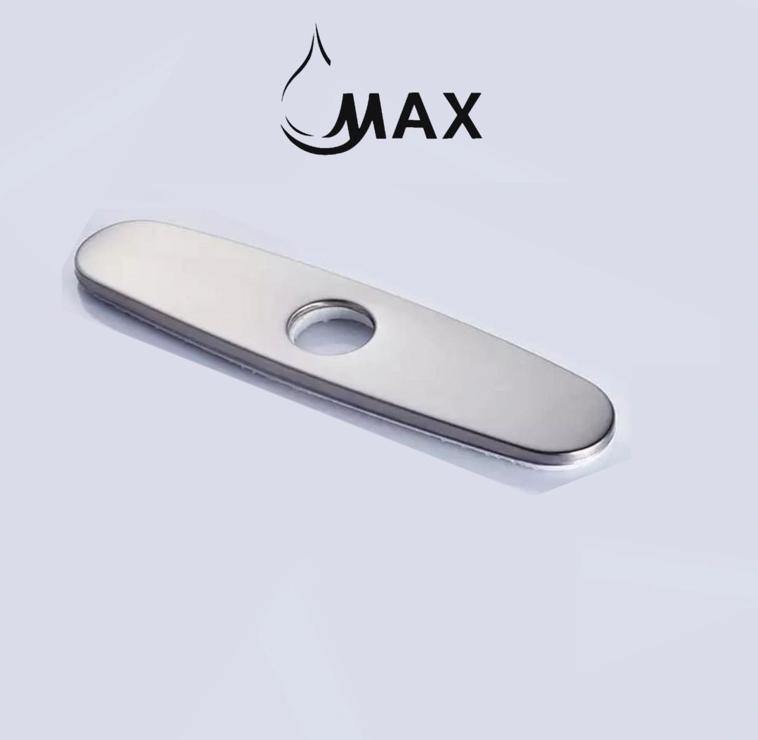 Kitchen Sink Faucet Deck Plate 10" In Brushed Nickel Finish